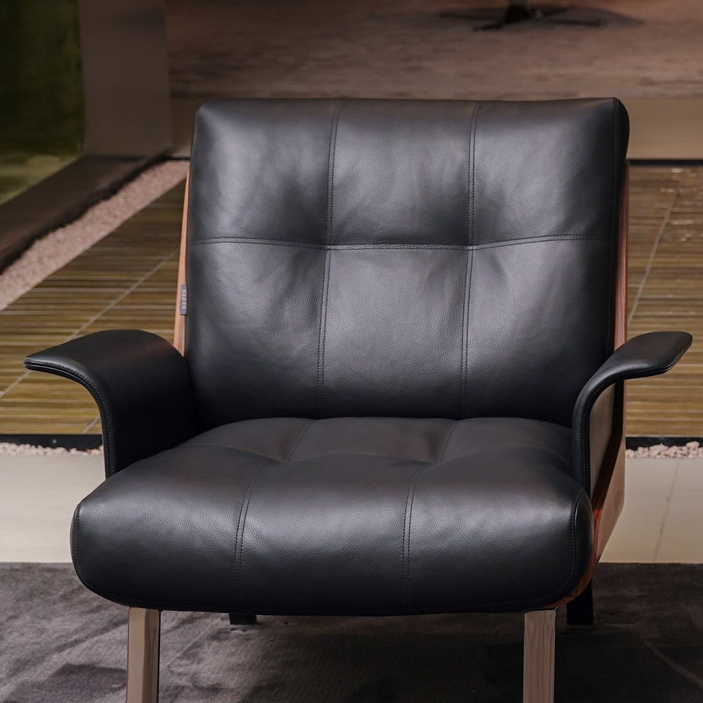 Freizeitstuhl „NOIR LOUNGE“ – Edelstahl Edition